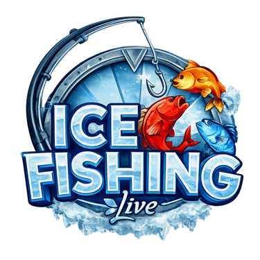 Ice Fishing instant-win spel met vishengelmechaniek en prijzen